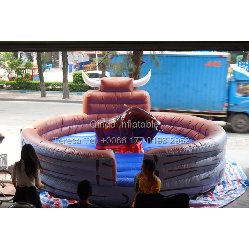 2017 Hot Sale Inflatable Machine Mechanical Bull Mat Inflatable Rodeo Riding Bull Rides Mat Only The Mat