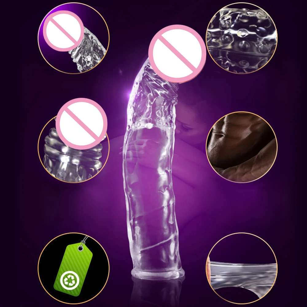 

18cm Silicone Reusable Condoms Big Penis Sleeve Dick Extender Cock Penis Enlargement Condom Sex Toys for Men Gay Adult