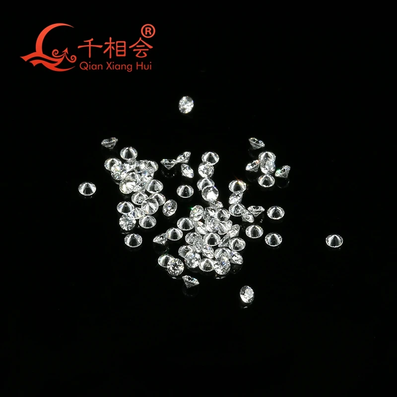 

10pcs 0.9-3.0mm small melee size D VS1 / FG VS-SI white Color Lab Diamond Round HPHT Loose Lab Grown Diamond loose stone