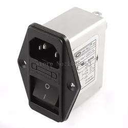 1pcs power socket insured CANNY WELL EMI power filter CW2C-10A-T AC110V-250V 10A