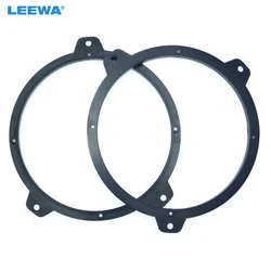 LEEWA 2pc Black 6.5 inch Car Stereo Speaker Spacer Pad Adapter for BMW 3-Series E46 1999-2005 Speaker Mat Rings