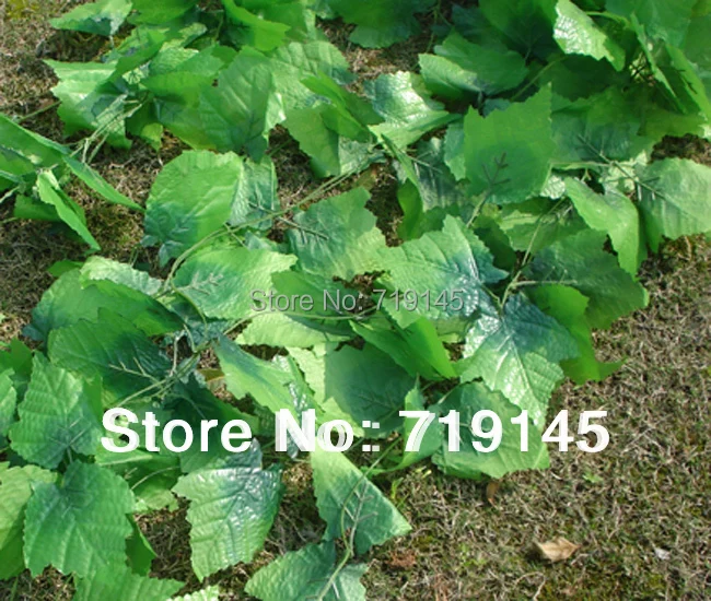 

2.5M artificial Grape leaves grape vine plants DIY wedding party home garden decoration rattan