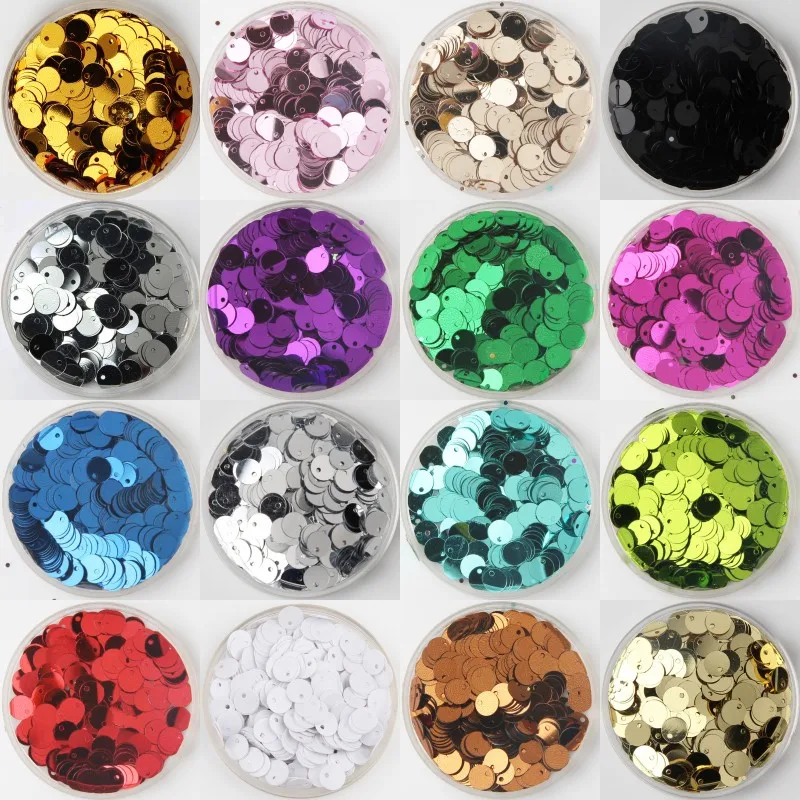 600pcs 6mm 8mm Round Sequins For Craft Flat Cekiny Paillettes DIY Art Night Club Dress Sewing Accessories 16 Colors