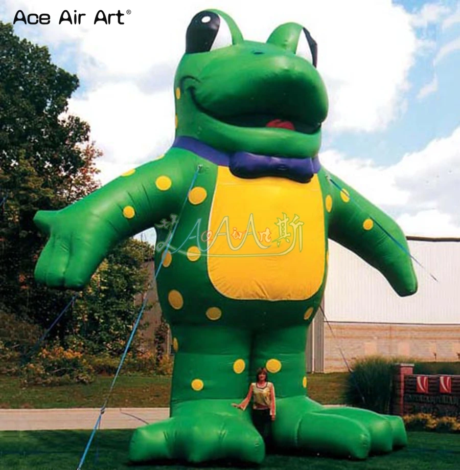 

Giant Animal Model Inflatable Frog Replica Common Pond Frog for Shows