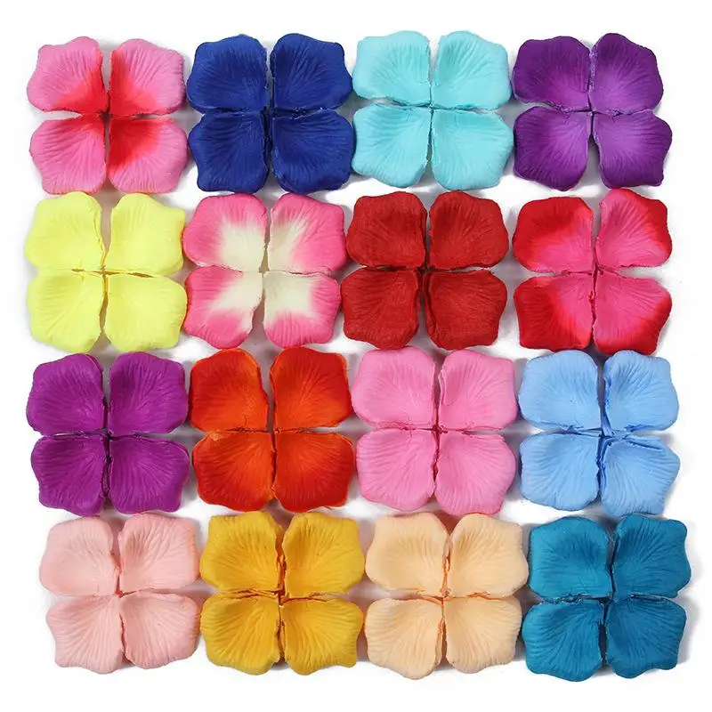 Hot 40 colors for choosing 500pcs Artificial Rose Petals petalas de rosas para casamento Wedding & Engagement Accessories R-03f