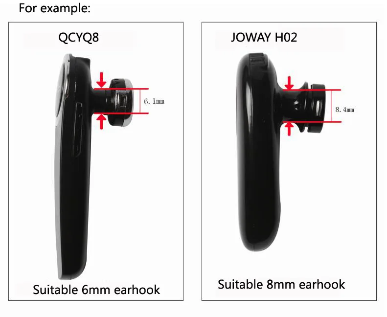 Беспроводные Bluetooth-наушники 6 мм/8 мм/10,5 мм, зажим-петля для наушников, Сменные аксессуары для наушников Samsung
