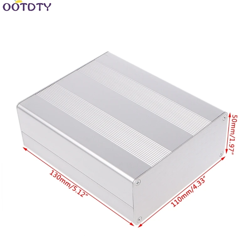 Aluminum Box 130x110x50mm Enclosure Case Project Electronic For PCB Board DIY