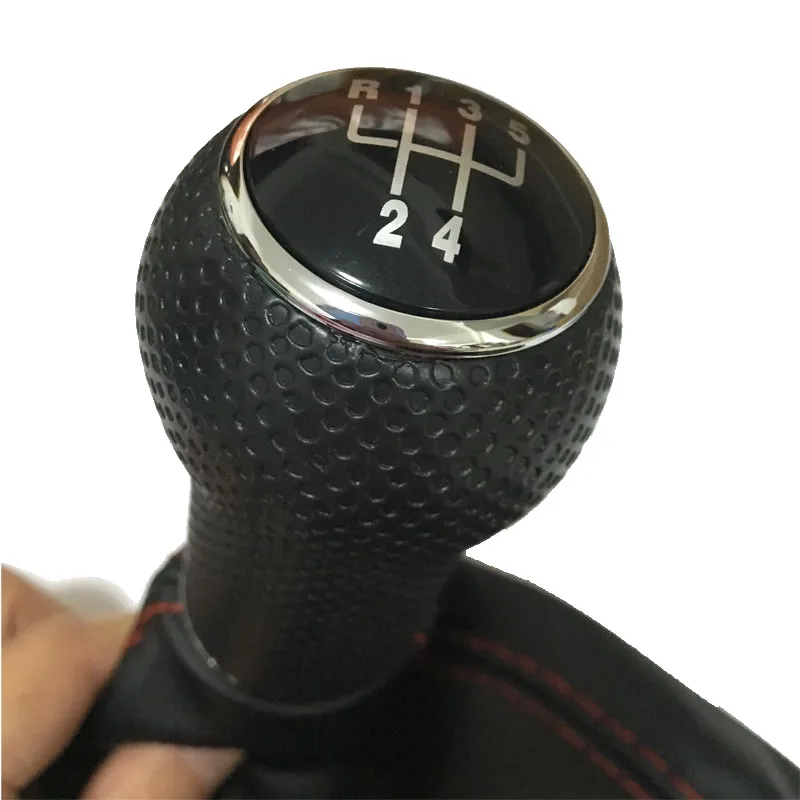 For Volkswagen VW POLO 6N 6N2 Golf 3 MK3 Vento Lupo 1996 1997 1998 1999 2000 2001 5 Speed Car Shift Knob Gear Knob With Leather