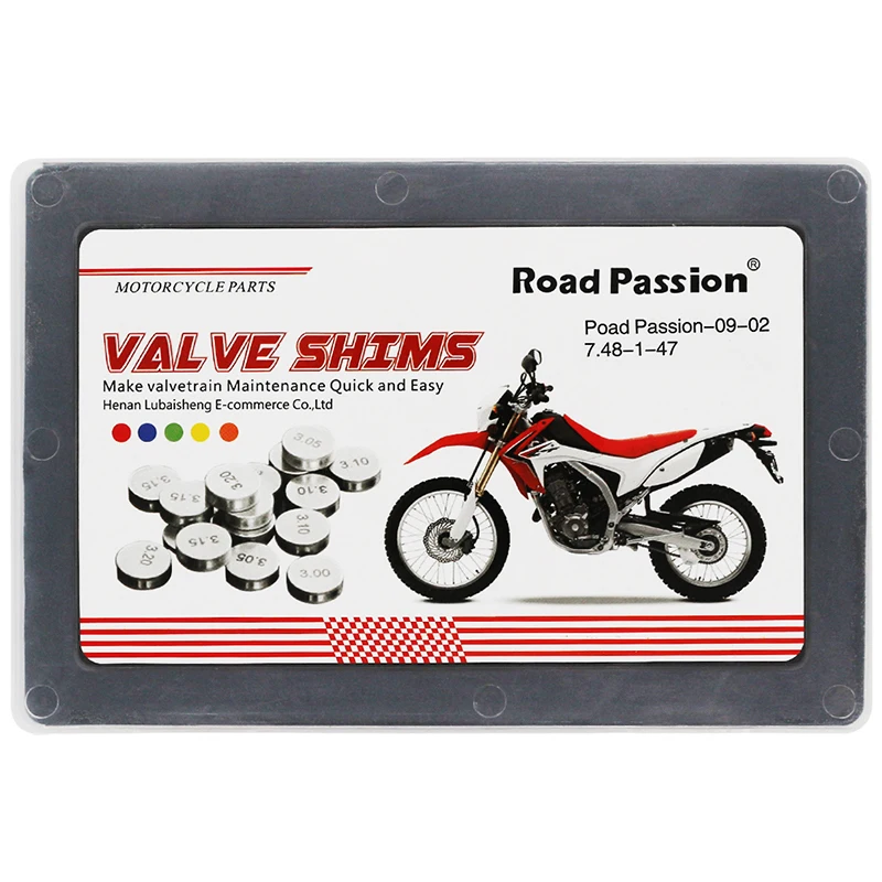 

47pcs Motorcycle 7.48mm 7.48 mm Diameter Valve Shims For Kawasaki W650 KX250F KX 250F KLX300R KLE650 EX650 EX250F