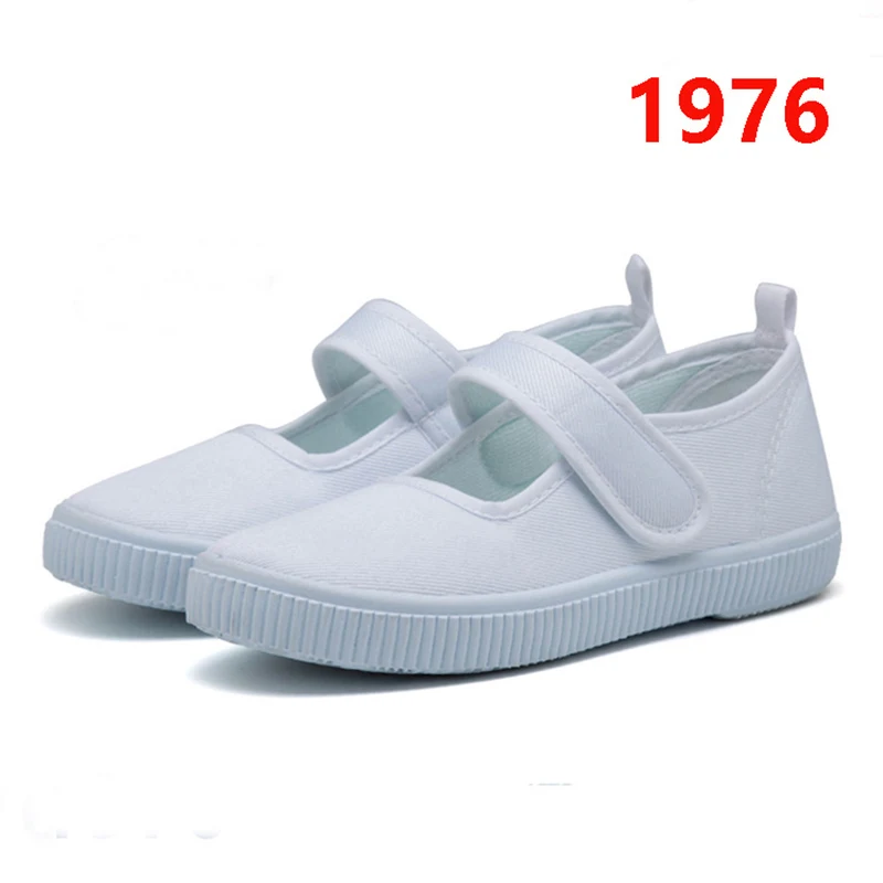 Classic White Canvas Shoes For Girls Boys Children Sport Shoes Breathable Sneakers Boys&Girls Soft Kids School Shoes Size 22-33