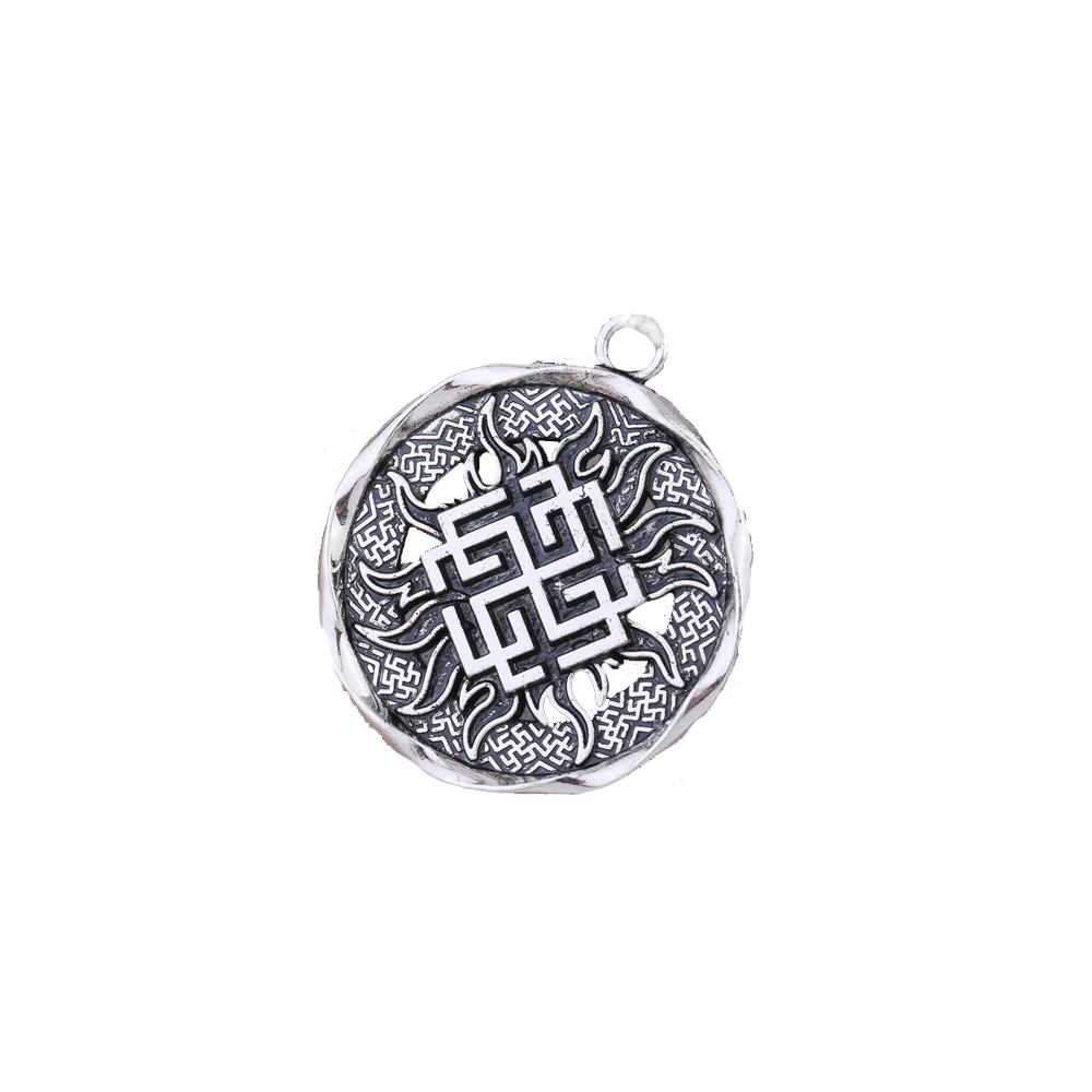 Dawapara Svarozhich Russian Slavic Coin Pendants Amulet and Talisman Necklaces Accessories Pagan Metal Tags Jewelry for Men