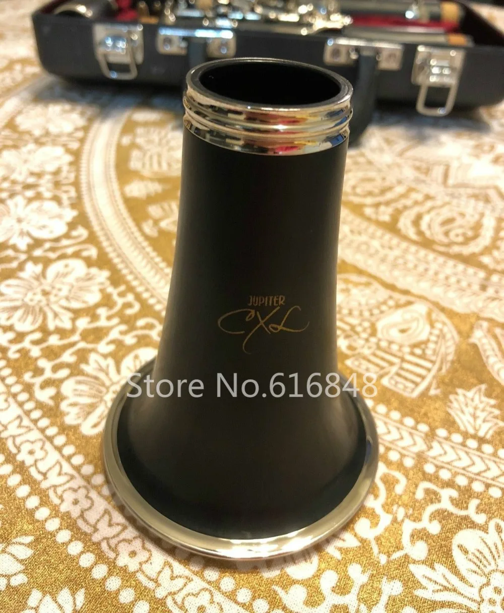 Jupiter CXL CC-60 B Flat Clarinet 17 Key System Bakelite Tube Nickel Plated Finish with Canvas Case - Band Musical Instrument