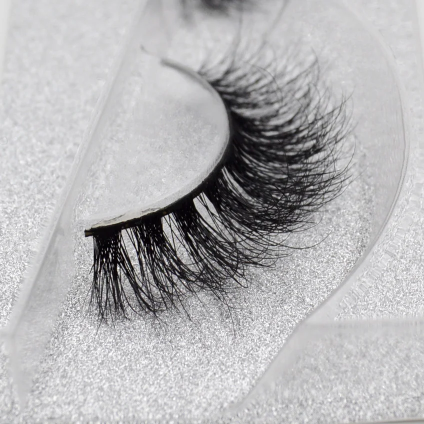 Visofree Eyelashes Mink Wispy Natural 100% Handmade False Lashes Thick Long Real Mink Cruelty Free Reusable 3D Mink lashes 3D08