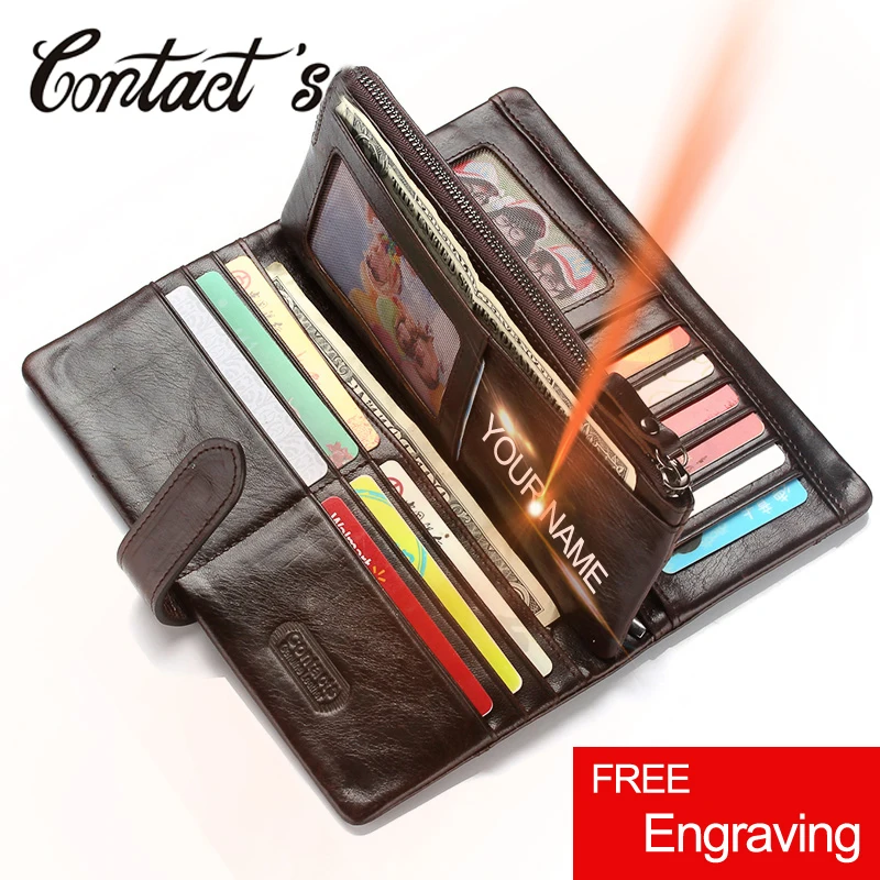 Hot Sale Vintage Wallets Men Brand Design Money Bag Genuine Leather Wallet Clutch Dollar Price Classic Male Coin Purse For Phone