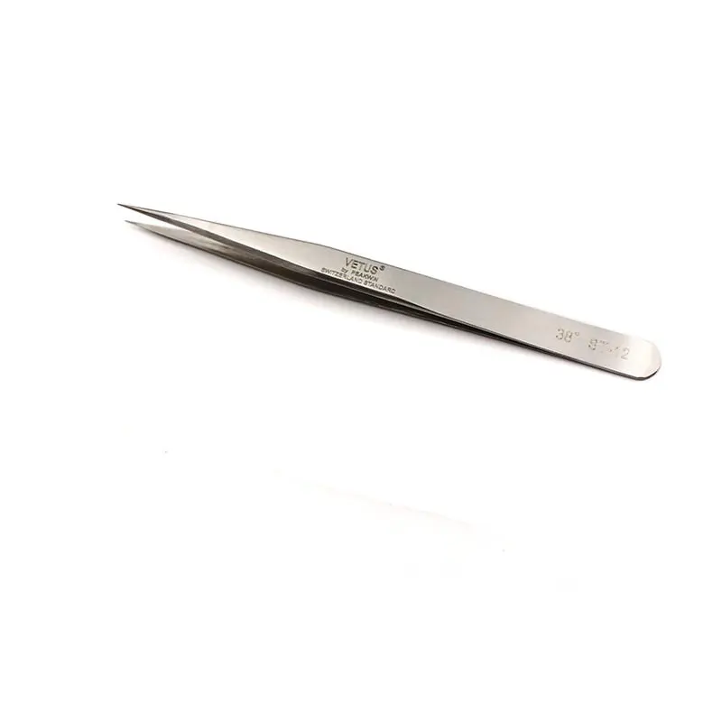 Stainless Steel Lashes Tweezers High Precision Anti-static Tweezers Professional For Eyelash Extension Eye Makeup Tools