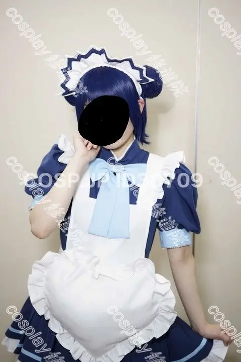 ملابس خادمة النعناع Aizawa فستان أزرق زي تنكري طلب مقبول لحفلة الهالوين