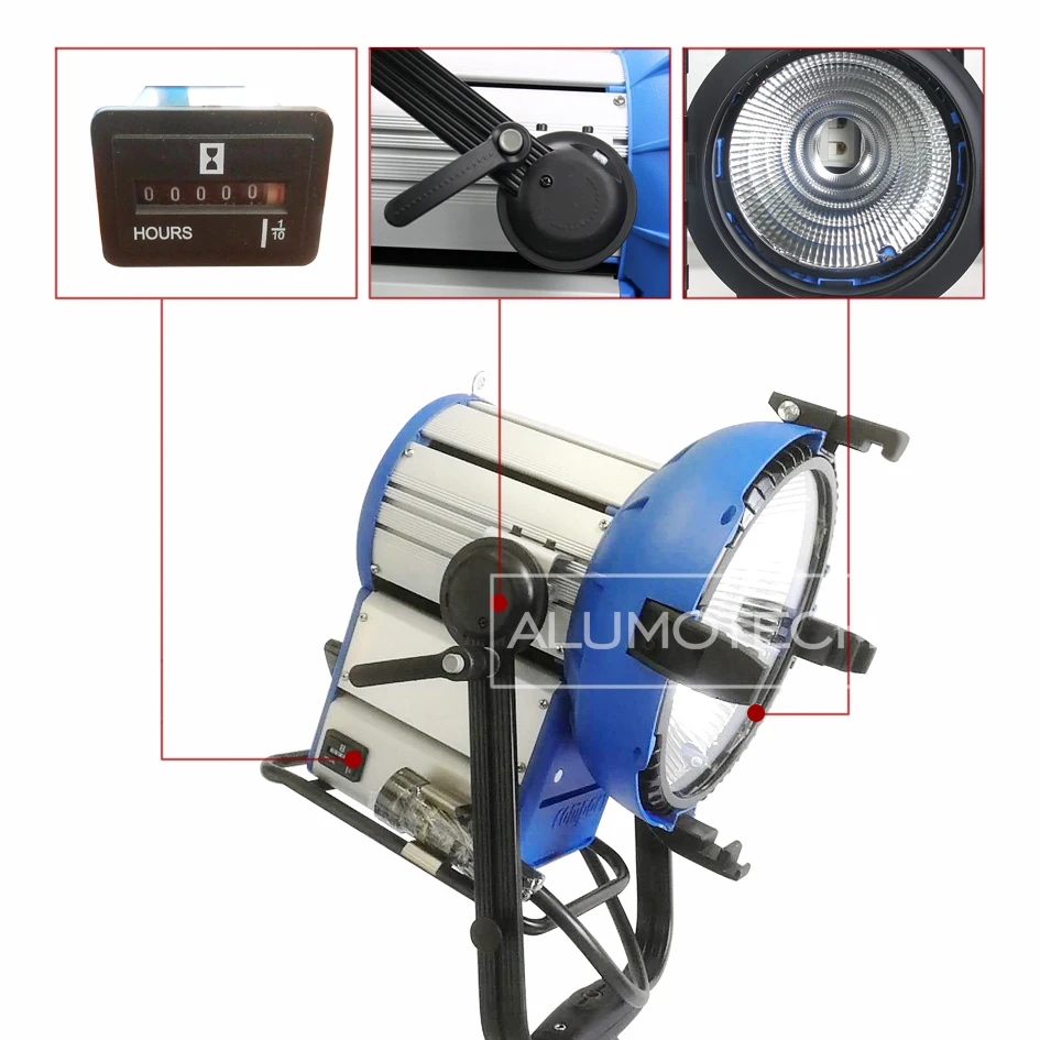 タイマー付きの電子バラストm18,1200W,1800W,ビデオスタジオや写真用の無料のケーブル付き大陸照明