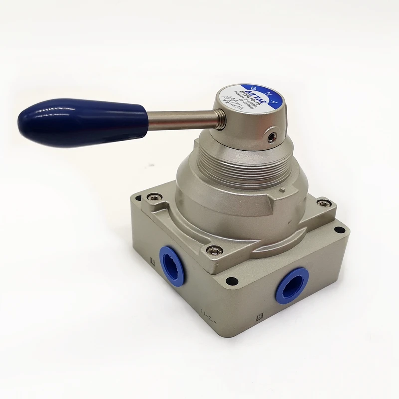 

AirTAC Hand Level Valve 4HV410-15 4/3 Way Hand Control Valve 1/2'' Port Size