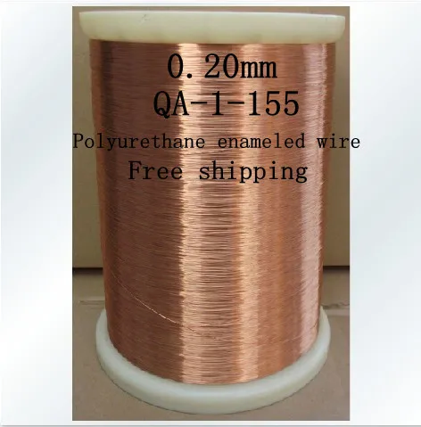 

Free shipping 0.2mm *1000m QA-1-155 Polyurethane enameled Wire Copper Wire enameled Repair cable