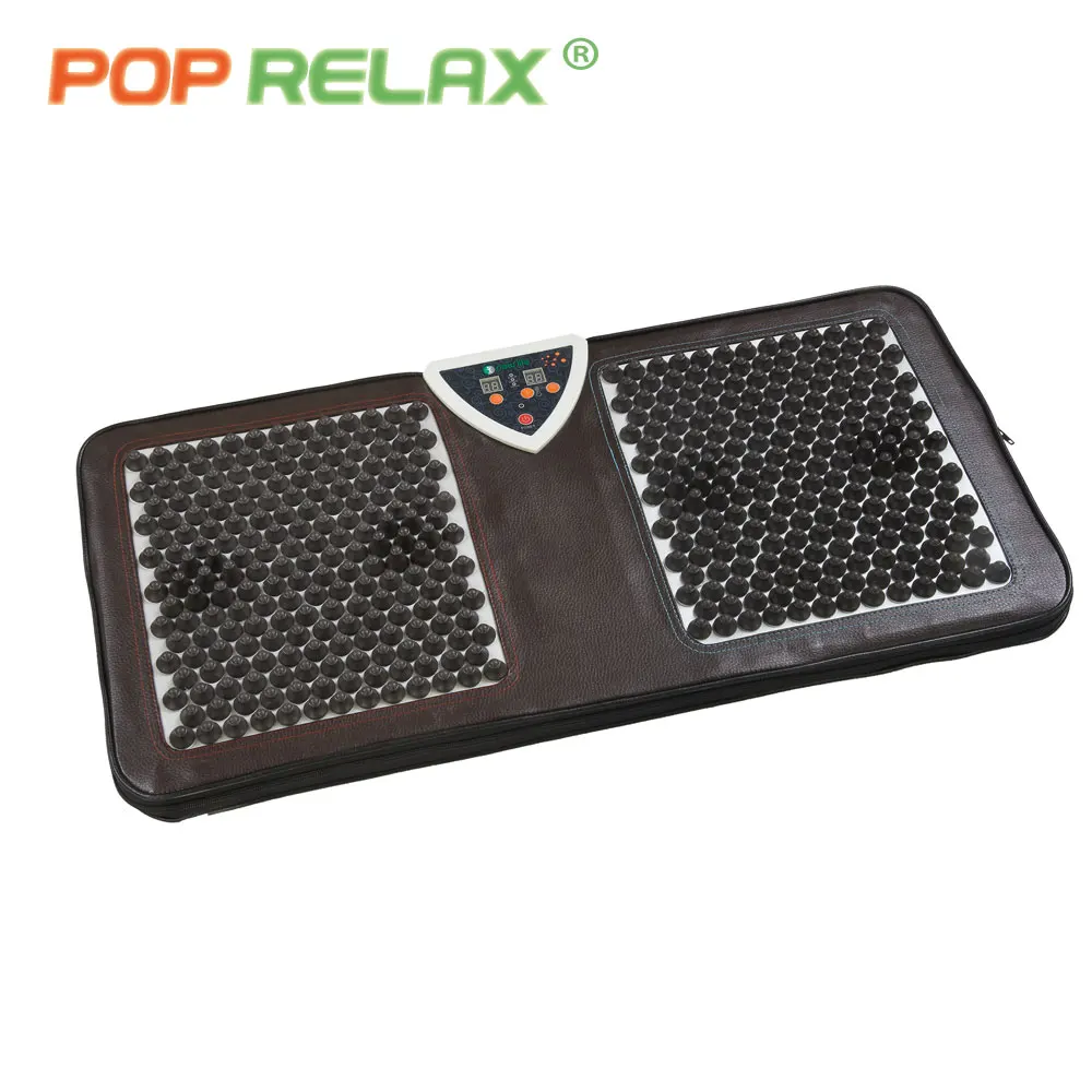 POP RELAX NUGA BEST NM55 tourmaline germanium foot arch acupuncture massage mat second heart electric heating massager F01B