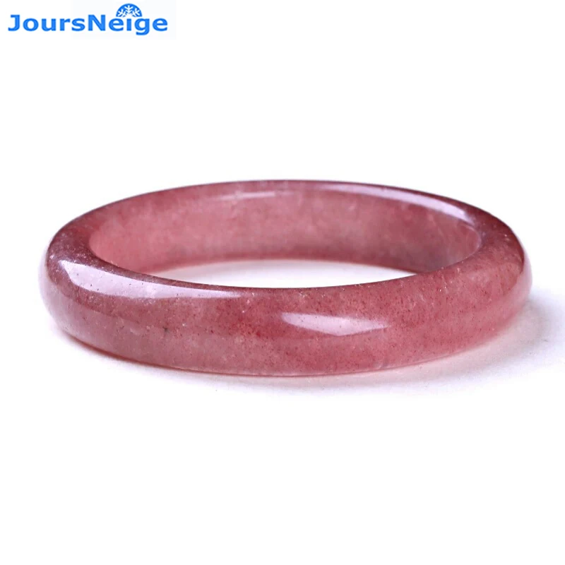 

Strawberry Natural Crystal Bangles Lucky for Women Girl gift Crystal Bracelets Female Vanves Wealthy Jewelry JoursNeige