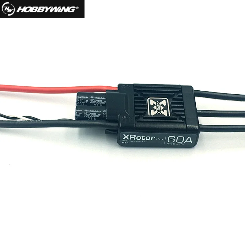 

Hobbywing XRotor Pro Series 60A Electronic Speed Controller Brushless ESC with LED 4-6S for Rc Multicopters Drone