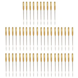 JX-LCLYL 50pcs New Sewing Machine Needle Regular Ball Point Size 90/14 No.14 For Singer