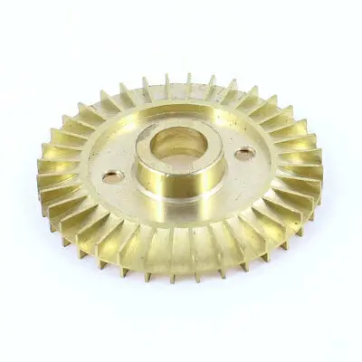 

Water Pump Part Dual Two Side 60mm Dia. Gold Tone Brass Impeller