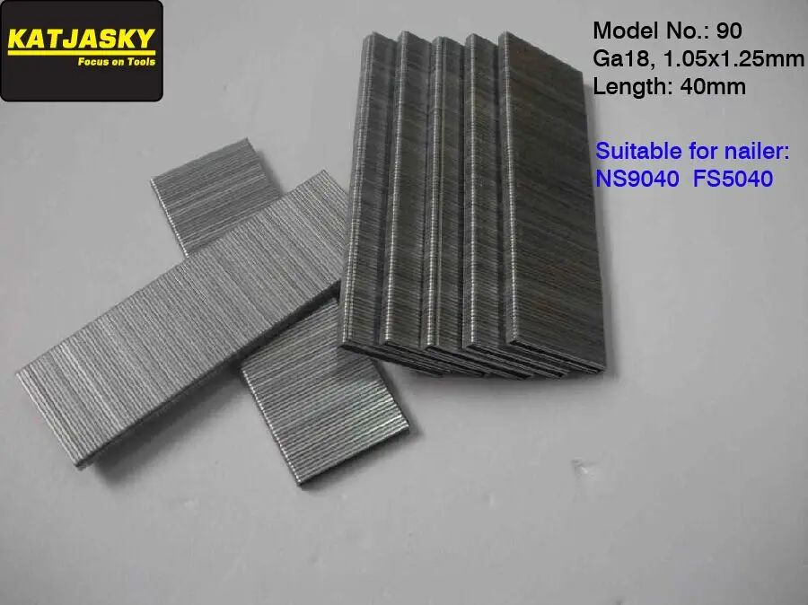 40mm staples crwon nails for NS9040, F5040 air stapler pneumatic nailer stapler,crown nail,  U nails   1000pcs/lot