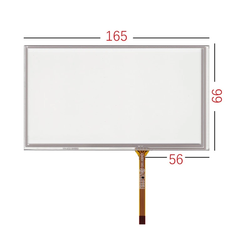 

7 inch touch screen 164*99 for HSD070IDW1 D00 E11 E13 touch digitizer panel Glass 165*100