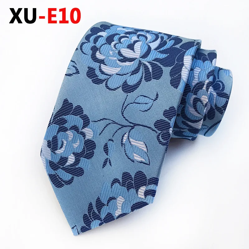 Brown Beige Floral Ties Silk Handmade Wedding Fashion Classic Brand Men\'s Accessories Necktie