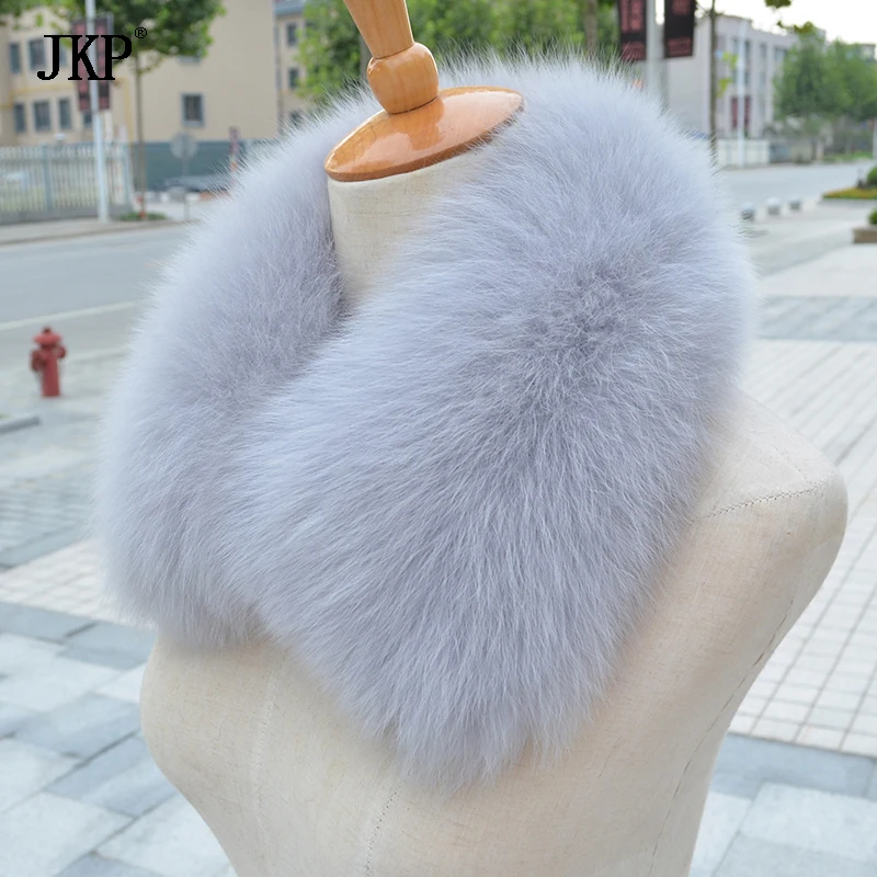 100% Real Fox Fur Scarf fashion Women real Fox Fur Collar Scarf Genuine Natural Fox Fur Multicolor Scarves Collar Warmer Jacket