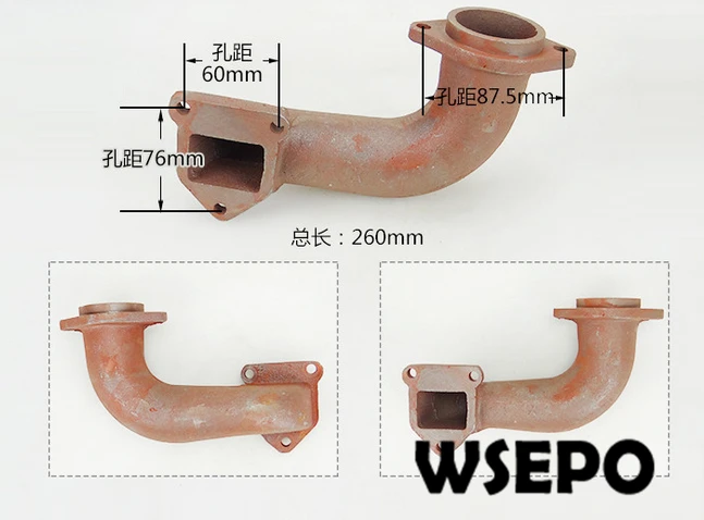 OEM Quality! Intake Connecting Pipe for ZS1110/ZS1115 4 Stroke Small Water Cooled Diesel Engine