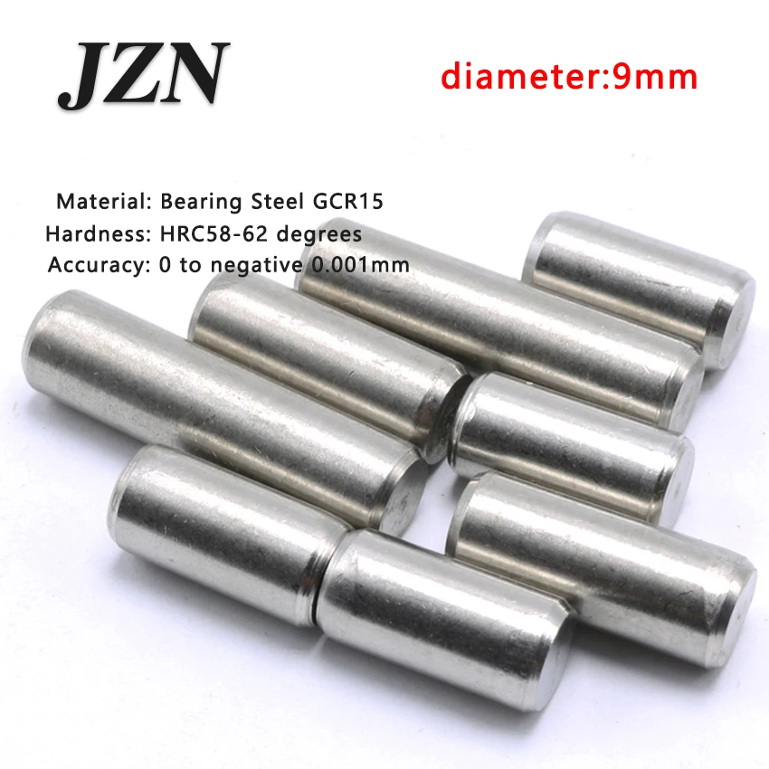 12pcs/lot Dia 9*9 10 12 14 15 16 18 20 22 24 25 30 35 50 Bearing Steel Cylindrical Pins - Dowel Pins-Needle-Positioning pin