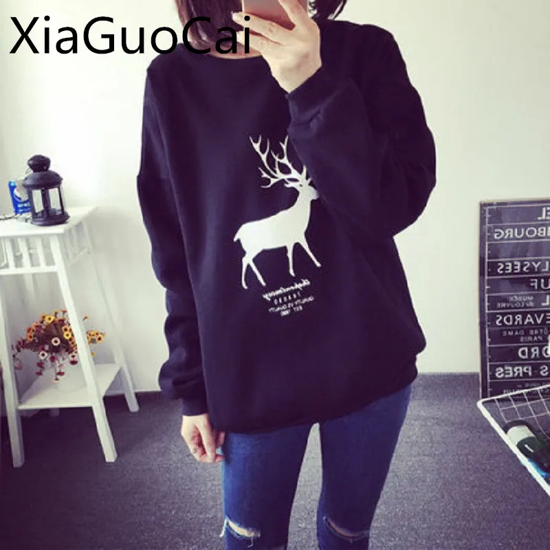 

Cartoon Winter Student Hoodies Casual Pullovers O-neck 2018 Ladies Hoodies Long Sleeve Clothing for Winter W9 35