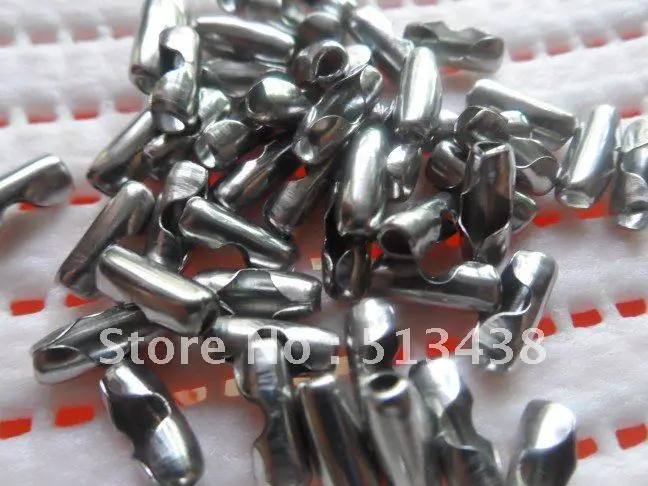 1000pcs 4*7mm buffing Stainless steel Chain connection clasp&hooks .jewelry accessories.fit DIY 2.4MM or 3.2mm beads necklace