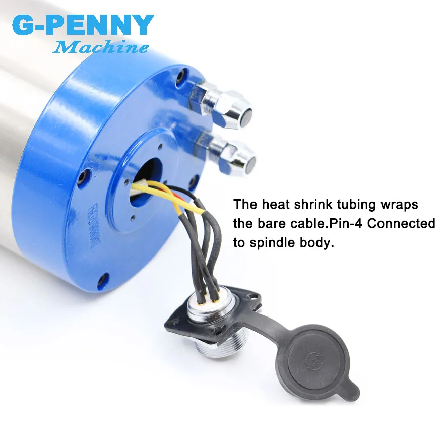 G-Penny 2.2kw Water Cooled Spindle kits 4 pcs Ceramic Ball Bearing ER20 & HY Inverter & 80mm Bracket & Water Pump & Collets