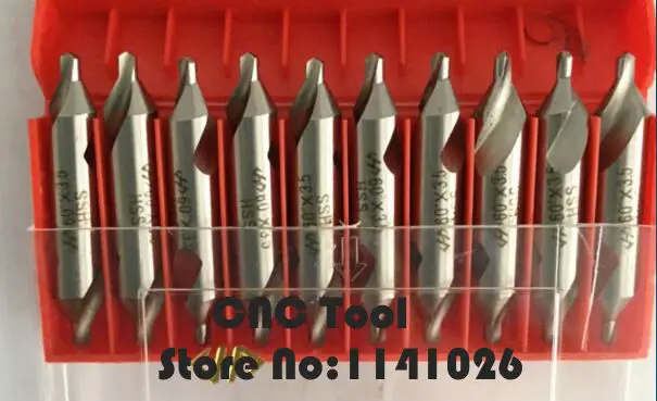 จัดส่งฟรี 5PCS DIA 1.0 มม.-6.0 มม.-ประเภทCentreเจาะBits 60 องศาCountersinksบิตชุดSpotting Drill