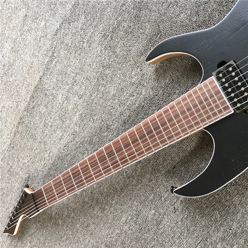 New product, 7 string Blackmachine, black guitar, free shipping Real photos, factory wholesale and retail