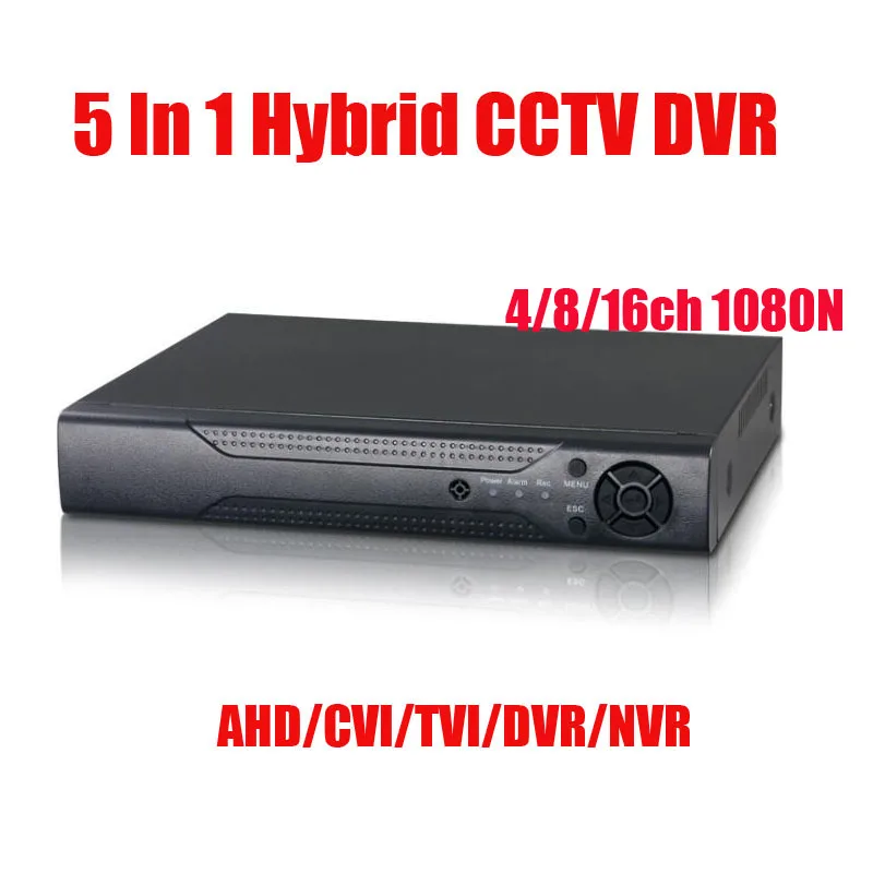 

5 IN 1 DVR 4Ch 8Ch 16Ch 1080N AHD CVI TVI CVBS NVR Security CCTV DVR NVR HVR Hybrid Onvif Max 6TB 1* SATA interface