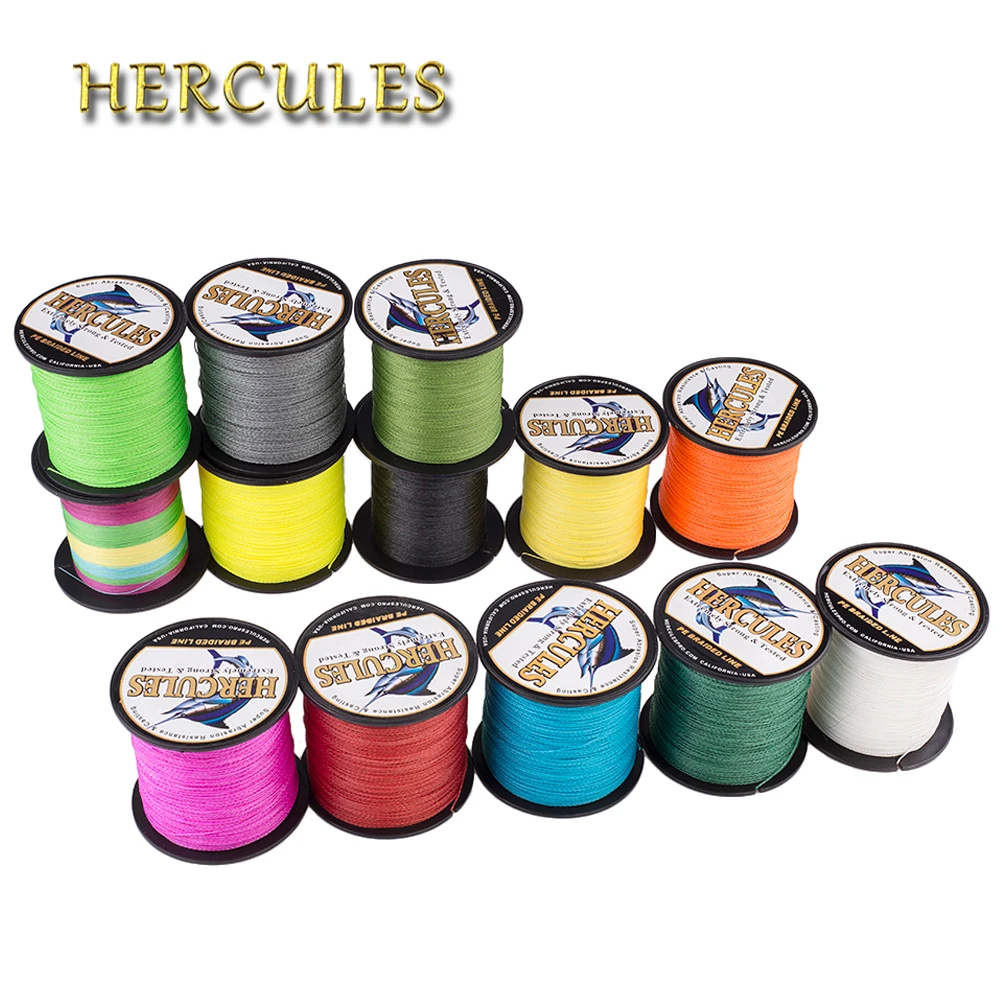 

Рыболовная леска Hercules Multifila men t, плетеный шнур, 4 нити, 100 м, PE, 6-100 фунтов, подарки для Украины, мужские инструменты и аксессуары