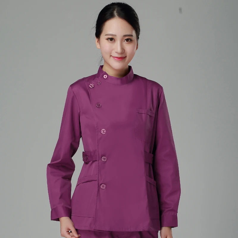 Gesundheit Dienstleistungen Peelings Eingestellt Uniformen V-ausschnitt Schönheit Salon Arbeit Uniform Frauen Sets Hundesalon Institution Scrubs Mantel