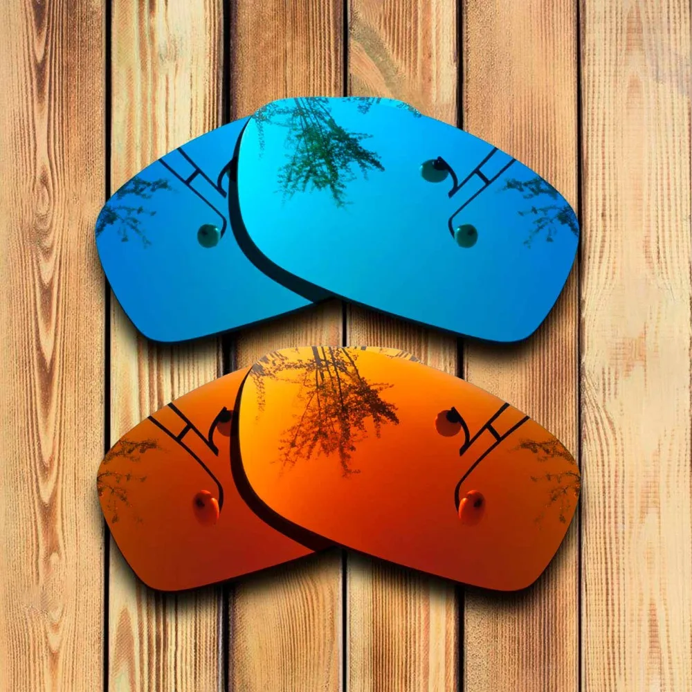 2 Pairs 100% Precisely Cut Polarized Replacement Lenses for Fives Squared Sunglass - Many Colors