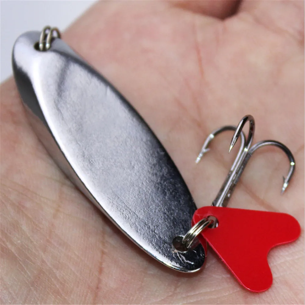 1szt 7g 10g 14g 21g Przynęta wędkarska Twarda Metalowa Łyżka Skośna Przynęta Bass Baits Srebrna Przynęta Wędkarska Kotwica Peach Pesca — zdjęcie 6