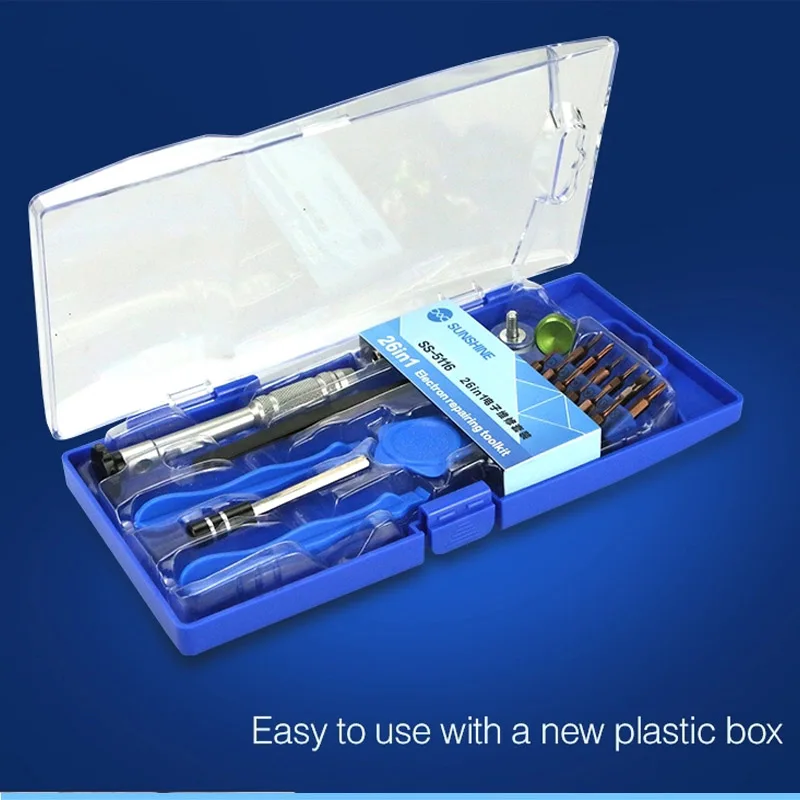 High Quality Screwdriver Set SS-5116 Phone Repair Tools Kit Spudger Pry  Opening Screwdriver tools Set for IP Samsung Repair