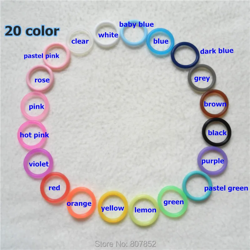 500pcs BPA Free NUK Silicone Baby Pacifier Napkin Holder Adapter Dummy MAM holder O rings