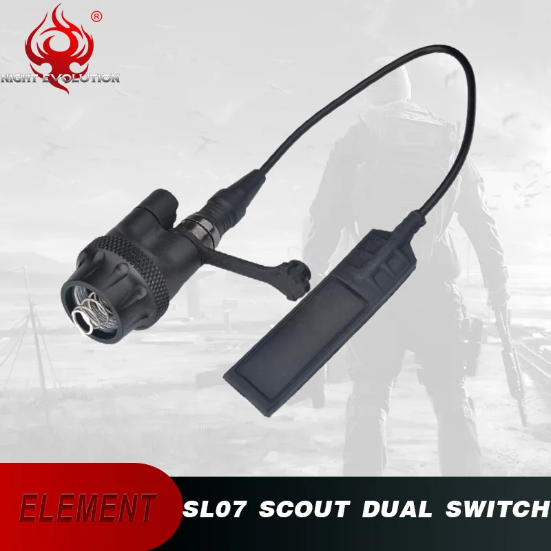 

Element Airsoft Surefir M300A M600C Tactical Flashlight Endcap Remote Switch For Hunting Light Gun Weapon Light NE04054-BK