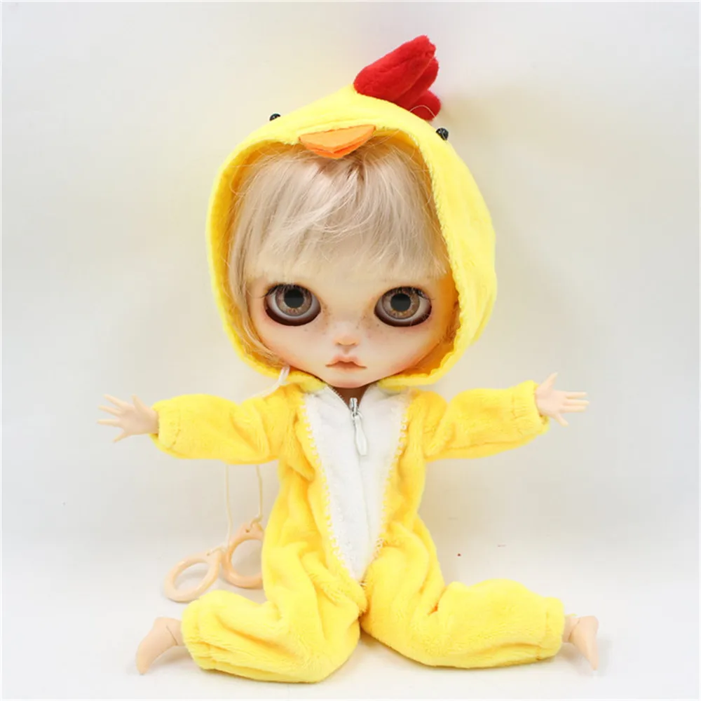 

DBS blyth doll dress Small yellow chicken suit, pink pig suit Suitable for1/6 30cm bjd