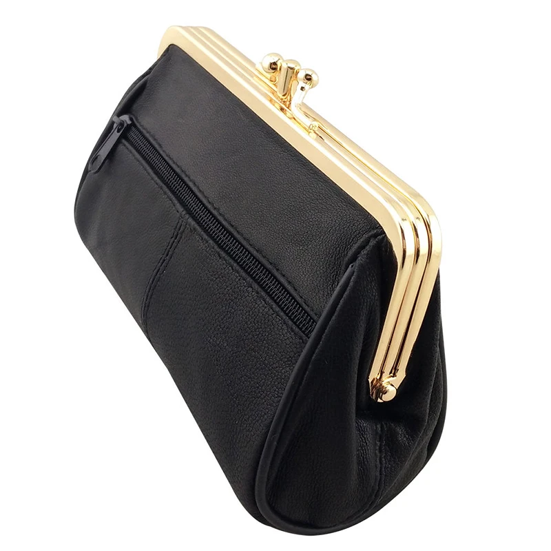 BELLO TUTTI Women Mini Coin Purses Genuine Leather Female Metal Hasp Short Key Wallets Sheepskin Card ID Holder Money Clip Bag