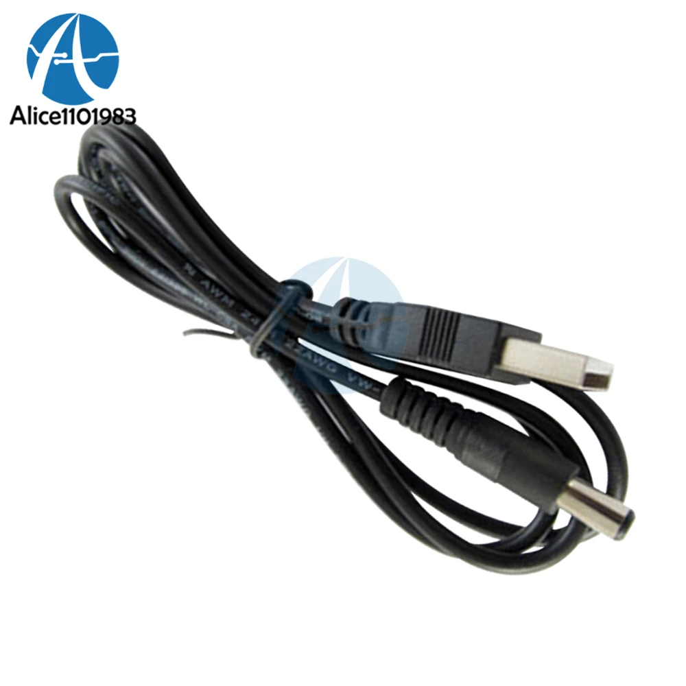 USB 2.0 Male A To DC 5.5mm x 2.1mm 80cm Plug DC Power Supply Cord Cable Power Small Devices From Computer or Other USB Port